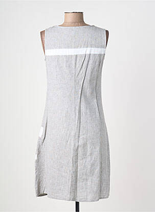 Robe mi-longue sans manche sans manche gris AURA BY FIGURE LIBRE femme