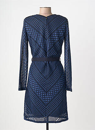 Robe courte manches longues manches longues bleu VOODOO femme