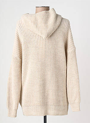 Pull stretch manches longues beige QUATTRO femme