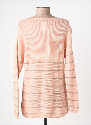 Pull tunique stretch manches longues rose VOODOO femme