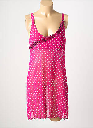 Nuisette/combinette légère et transparente rose REGLISSE femme