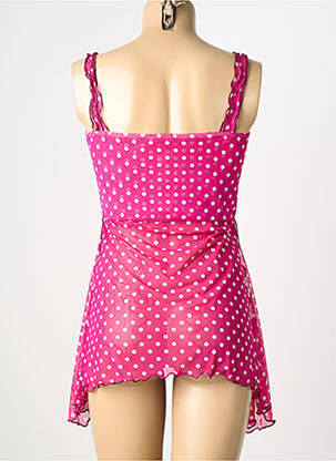 Nuisette/combinette légère et transparente rose REGLISSE femme
