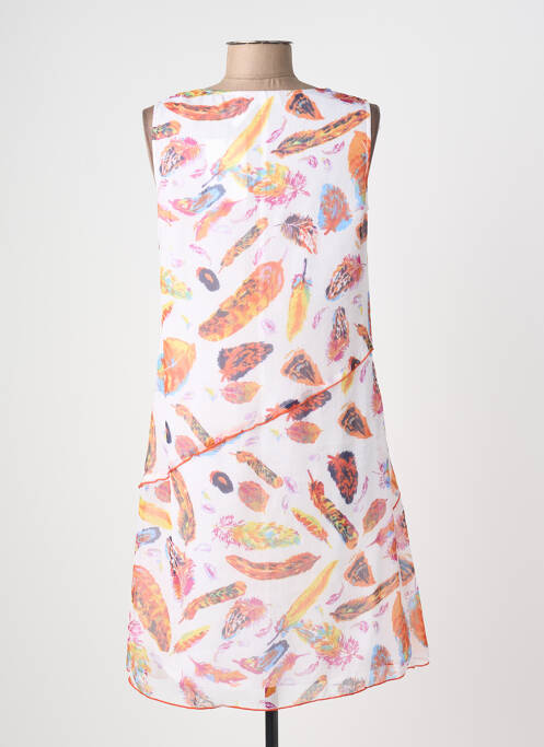 Robe courte sans manche sans manche orange AURA BY FIGURE LIBRE femme