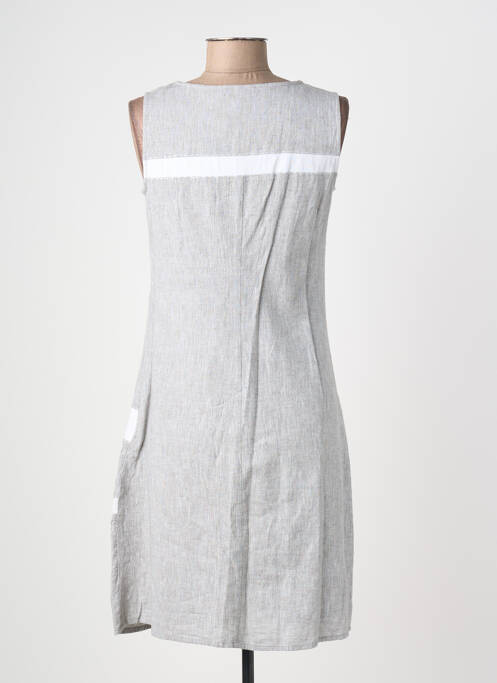 Robe mi-longue sans manche sans manche gris AURA BY FIGURE LIBRE femme
