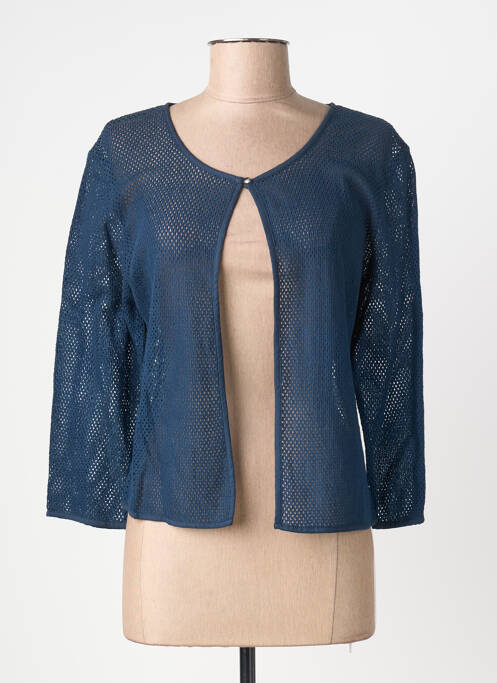 Gilet manches longues manches 3/4 bleu AURA BY FIGURE LIBRE femme