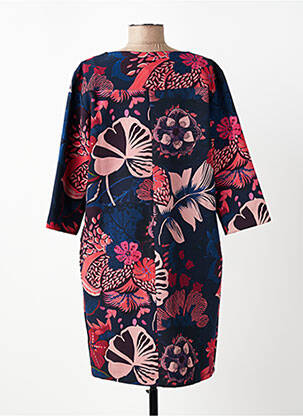 Robe courte manches 3/4 manches 3/4 bleu VOODOO femme