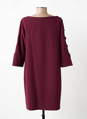 Robe courte manches 3/4 manches 3/4 violet VOODOO femme