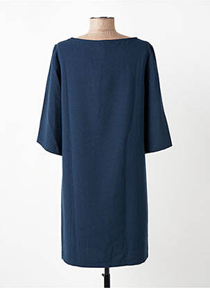 Robe courte manches 3/4 manches 3/4 bleu VOODOO femme