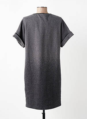Robe courte manches courtes manches courtes gris VOODOO femme