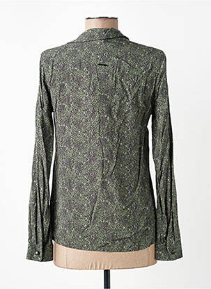 Chemisier coupe cintrée manches longues vert VOODOO femme