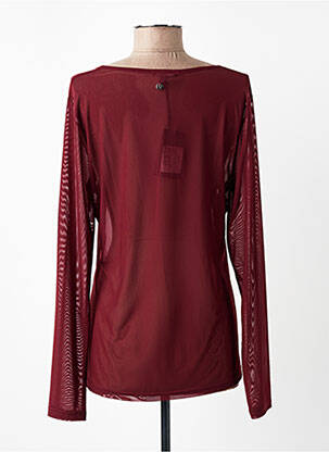 Top coupe fluide manches longues rouge VOODOO femme