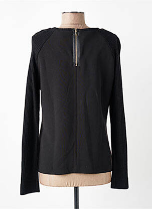 Pull coupe cintrée manches longues noir VOODOO femme