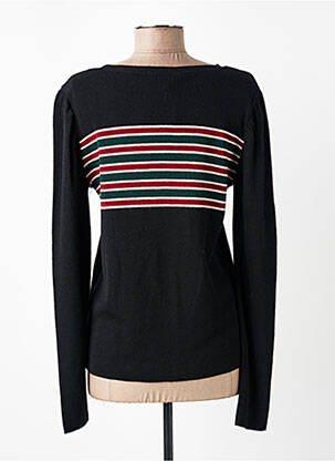 Pull coupe cintrée manches longues noir VOODOO femme