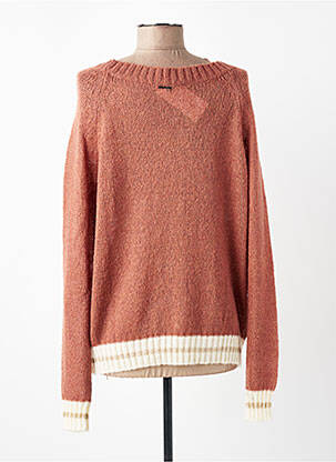 Pull stretch manches longues marron VOODOO femme