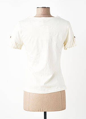 T-shirt stretch manches courtes beige AURA BY FIGURE LIBRE femme