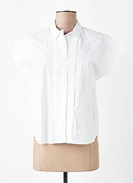 Chemisier manches courtes manches courtes blanc AURA BY FIGURE LIBRE femme