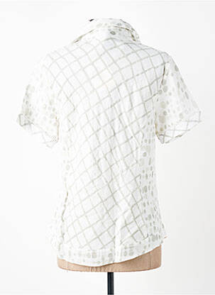 Chemisier manches courtes manches courtes blanc AURA BY FIGURE LIBRE femme