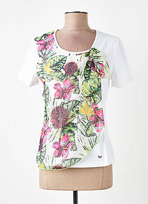 T-shirt stretch manches courtes vert AURA BY FIGURE LIBRE femme