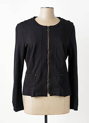 Veste chic col rond noir VOODOO femme