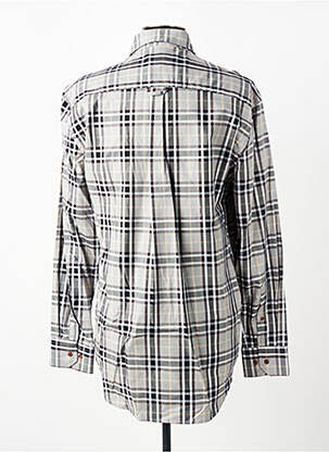 Chemise manches longues imprimé écossais gris BANDE ORIGINALE homme