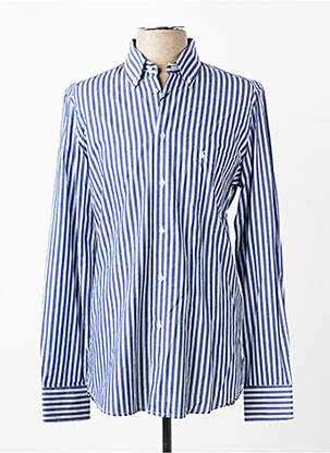 Chemise manches longues imprimé rayures bleu BANDE ORIGINALE homme