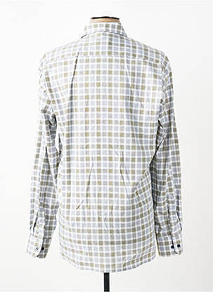 Chemise manches longues imprimé carreaux vert ETERNA homme