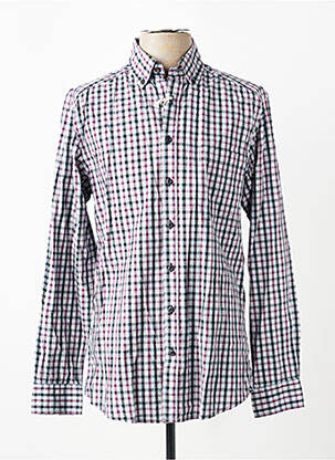 Chemise manches longues coupe cintrée gris J.T ASCOTT homme