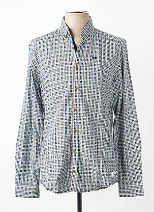 Chemise manches longues coupe cintrée vert VENTI homme