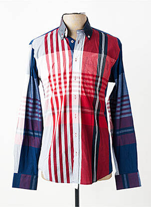 Chemise manches longues poches bleu JUMFIL homme