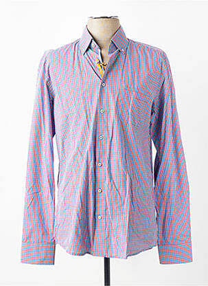 Chemise manches longues poches bleu REDMOND homme