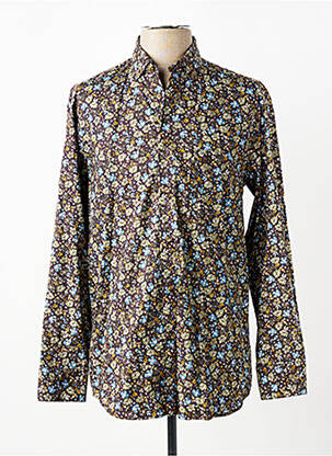 Chemise manches longues poches marron BANDE ORIGINALE homme