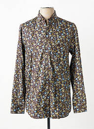 Chemise manches longues poches marron BANDE ORIGINALE homme
