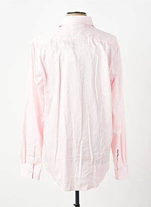 Chemise manches longues coupe cintrée rose IZAC homme