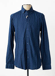 Chemise manches longues imprimé fantaisie bleu J.T ASCOTT homme
