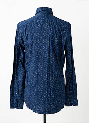 Chemise manches longues imprimé fantaisie bleu J.T ASCOTT homme