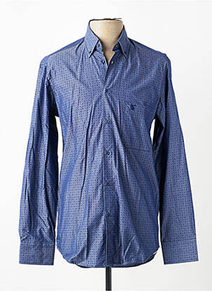 Chemise manches longues imprimé fantaisie bleu BANDE ORIGINALE homme