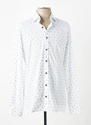 Chemise manches longues coupe cintrée blanc ETERNA homme