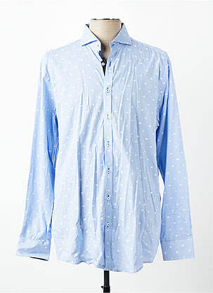 Chemise manches longues coupe cintrée bleu VENTI homme