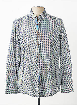 Chemise manches longues coupe cintrée vert VENTI homme