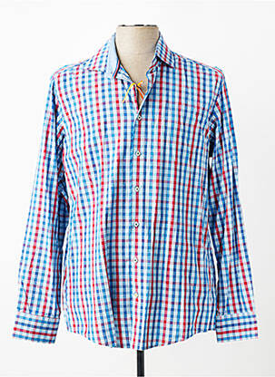 Chemise manches longues coupe cintrée bleu REDMOND homme