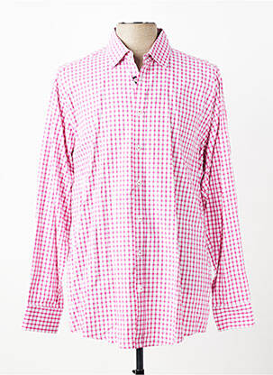 Chemise manches longues coupe cintrée rose VENTI homme
