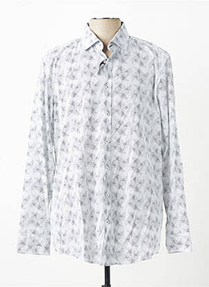 Chemise manches longues coupe cintrée gris VENTI homme
