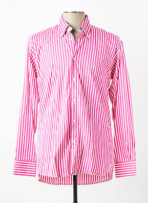 Chemise manches longues coupe cintrée rose JUMFIL homme