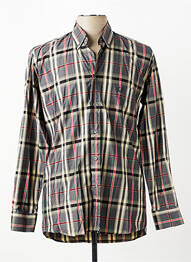 Chemise manches longues imprimé écossais gris JUMFIL homme