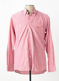 Chemise manches longues imprimé rayures rouge JUMFIL homme