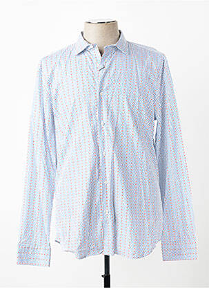 Chemise manches longues coupe cintrée bleu CH. K. WILLIAMS homme