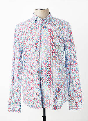 Chemise manches longues coupe cintrée bleu CH. K. WILLIAMS homme