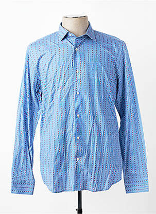 Chemise manches longues coupe cintrée bleu CH. K. WILLIAMS homme