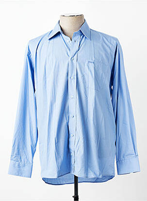 Chemise manches longues poches bleu JUMFIL homme