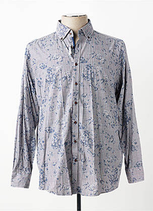 Chemise manches longues imprimé fantaisie gris VENTI homme
